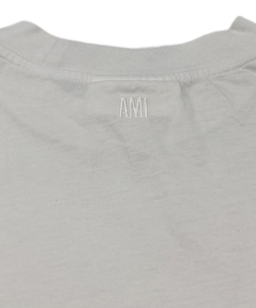 AMI Alexandre Mattiussi（アミアレクサンドルマテュッシ）AMI Alexandre Mattiussi (アミアレクサンドルマテュッシ) ハートワンポイントTシャツ ホワイト サイズ:Mの古着・服飾アイテム