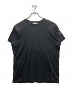 MONCLERモンクレール）の古着「袖ロゴプリントTシャツ」｜ブラック