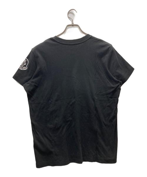 MONCLER（モンクレール）MONCLER (モンクレール) 袖ロゴプリントTシャツ ブラック サイズ:Mの古着・服飾アイテム