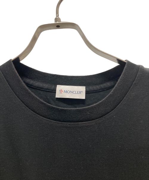 MONCLER（モンクレール）MONCLER (モンクレール) 袖ロゴプリントTシャツ ブラック サイズ:Mの古着・服飾アイテム