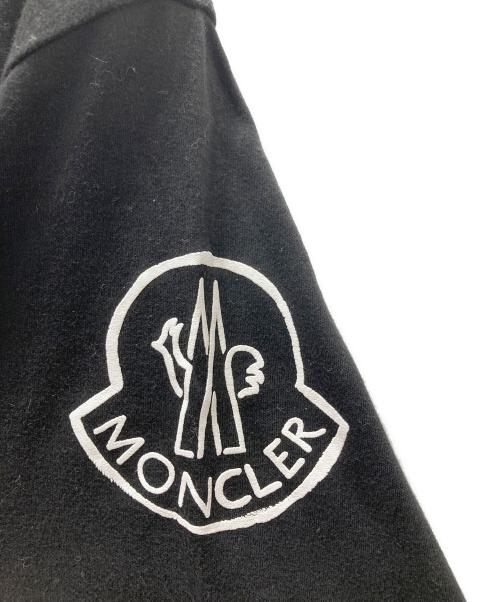 MONCLER（モンクレール）MONCLER (モンクレール) 袖ロゴプリントTシャツ ブラック サイズ:Mの古着・服飾アイテム