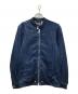 DIESEL（ディーゼル）の古着「デニムシングルライダースジャケット」｜ネイビー