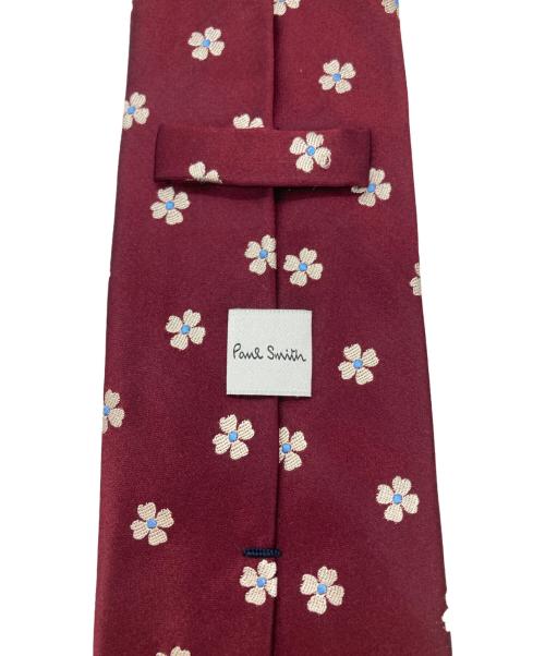 PAUL SMITH（ポールスミス）Paul Smith (ポールスミス) フラワー刺繍ネクタイ レッド サイズ:表記無しの古着・服飾アイテム