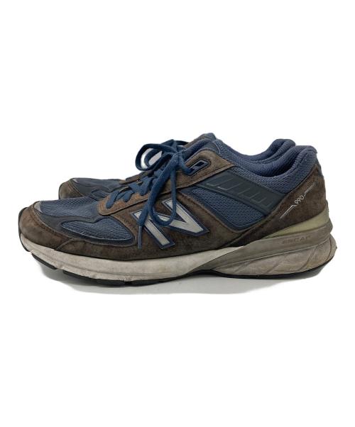 NEW BALANCE（ニューバランス）NEW BALANCE (ニューバランス) ローカットスニーカー ブラウン×ネイビー サイズ:29の古着・服飾アイテム