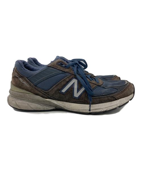 NEW BALANCE（ニューバランス）NEW BALANCE (ニューバランス) ローカットスニーカー ブラウン×ネイビー サイズ:29の古着・服飾アイテム