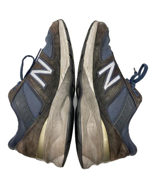 NEW BALANCE（ニューバランス）NEW BALANCE (ニューバランス) ローカットスニーカー ブラウン×ネイビー サイズ:29の古着・服飾アイテム