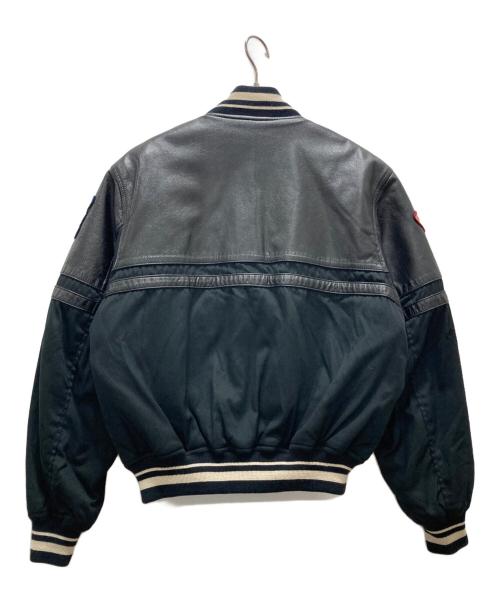 HARLEY-DAVIDSON（ハーレーダビッドソン）HARLEY-DAVIDSON (ハーレーダビッドソン) レザー切替ジャケット ブラック サイズ:Mの古着・服飾アイテム