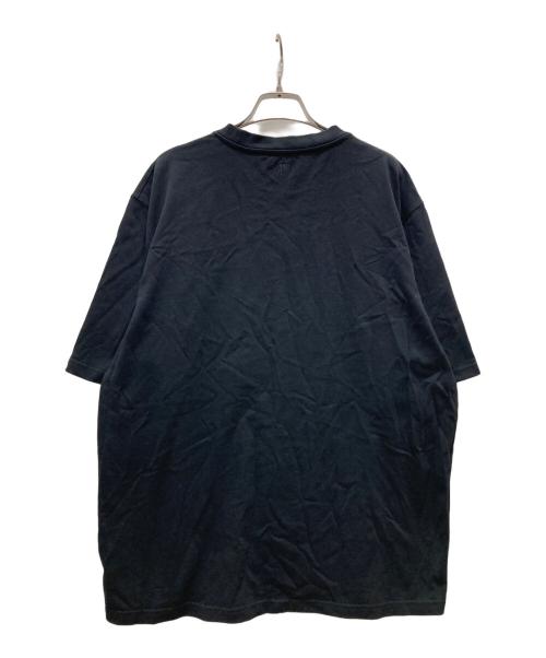 AMI Alexandre Mattiussi（アミアレクサンドルマテュッシ）AMI Alexandre Mattiussi (アミアレクサンドルマテュッシ) ハートロゴ刺繍Tシャツ ブラック サイズ:Lの古着・服飾アイテム