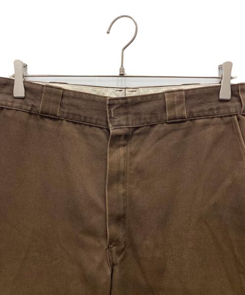 Dickies（ディッキーズ）Dickies (ディッキーズ) 古着 ワークパンツ/ TALONジップ・細センターループ ブラウン サイズ:34の古着・服飾アイテム