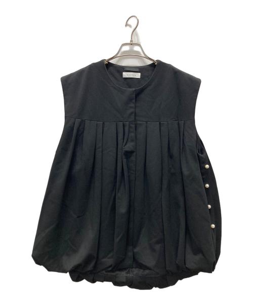 GALENA（ガレナ）GALENA (ガレナ) フェイクパール装飾ベスト ブラック サイズ:38の古着・服飾アイテム