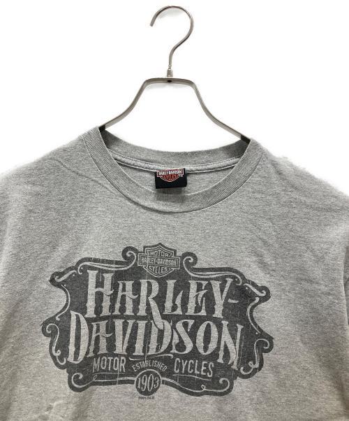 HARLEY-DAVIDSON（ハーレーダビッドソン）HARLEY-DAVIDSON (ハーレーダビッドソン) プリントTシャツ グレー サイズ:Lの古着・服飾アイテム