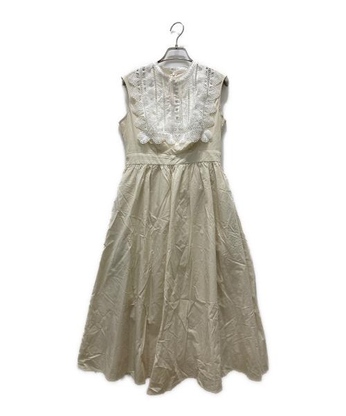 HER LIP TO（ハーリップトゥ）HER LIP TO (ハーリップトゥ) Grace Cotton-Blend Long Dress アイボリー サイズ:S 未使用品の古着・服飾アイテム