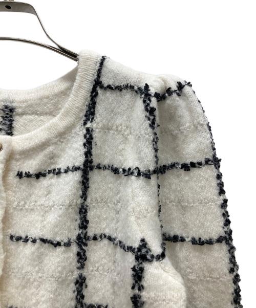 HER LIP TO（ハーリップトゥ）HER LIP TO (ハーリップトゥ) Bouncy check knit pullover アイボリー サイズ:Sの古着・服飾アイテム