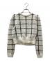 HER LIP TO (ハーリップトゥ) Bouncy check knit pullover アイボリー サイズ:S：5000円