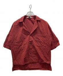 SUNSEA（サンシー）の古着「Brick Check Fried Shrimp Shirt」｜レッド