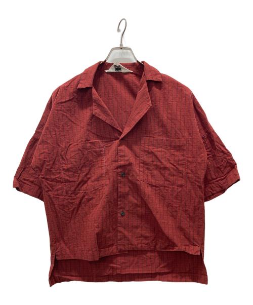 SUNSEA（サンシー）SUNSEA (サンシー) Brick Check Fried Shrimp Shirt レッド サイズ:2の古着・服飾アイテム
