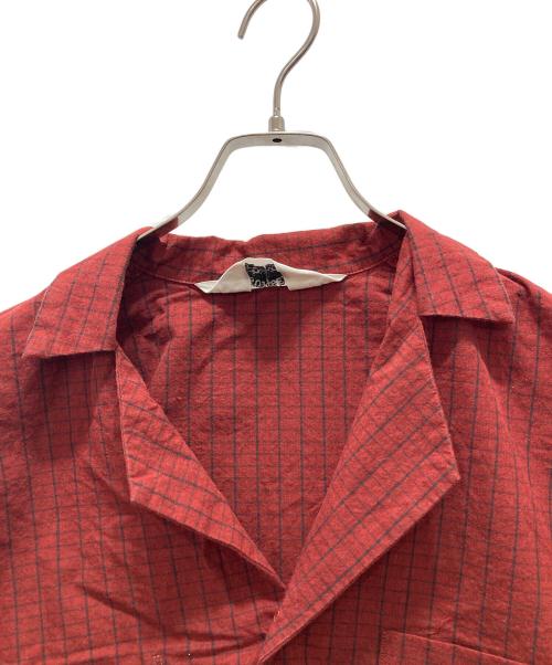 SUNSEA（サンシー）SUNSEA (サンシー) Brick Check Fried Shrimp Shirt レッド サイズ:2の古着・服飾アイテム