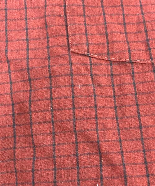 SUNSEA（サンシー）SUNSEA (サンシー) Brick Check Fried Shrimp Shirt レッド サイズ:2の古着・服飾アイテム