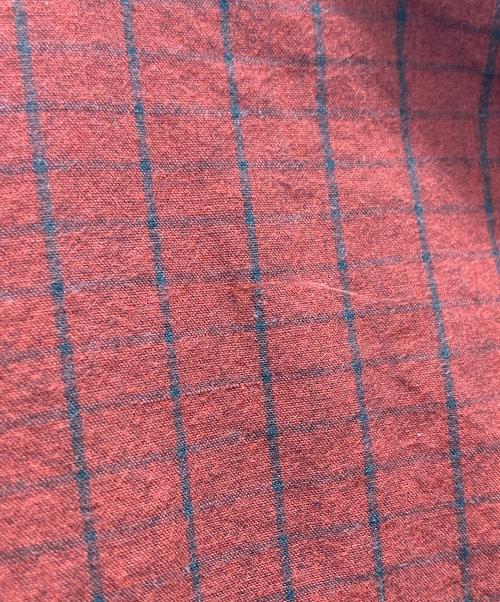 SUNSEA（サンシー）SUNSEA (サンシー) Brick Check Fried Shrimp Shirt レッド サイズ:2の古着・服飾アイテム