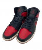 NIKEナイキ）の古着「Air Jordan 1 Mid "Bred"」｜レッド×ブラック