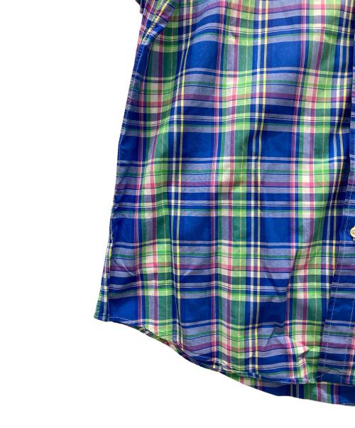 RALPH LAUREN（ラルフローレン）RALPH LAUREN (ラルフローレン) 半袖チェックシャツ ブルー サイズ:Lの古着・服飾アイテム