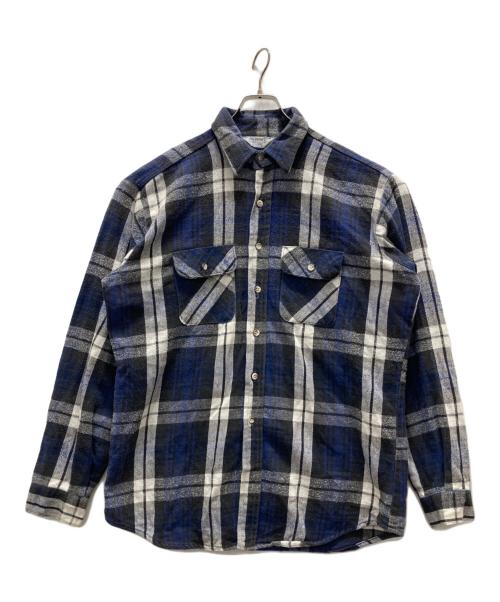 FIVE BROTHER（ファイブブラザー）FIVE BROTHER (ファイブブラザー) 70~80sネルシャツ ネイビー サイズ:XLの古着・服飾アイテム