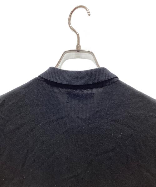 FRED PERRY（フレッドペリー）FRED PERRY (フレッドペリー) 透かし編みニットポロシャツ ブラック サイズ:Mの古着・服飾アイテム