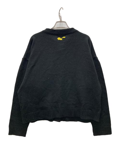 MARY QUANT（マリークヮント）MARY QUANT (マリークヮント) ピカチュウRUNカーディガン ブラック サイズ:Mの古着・服飾アイテム