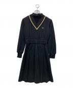 FRED PERRYフレッドペリー）の古着「ニットワンピース」｜ブラック