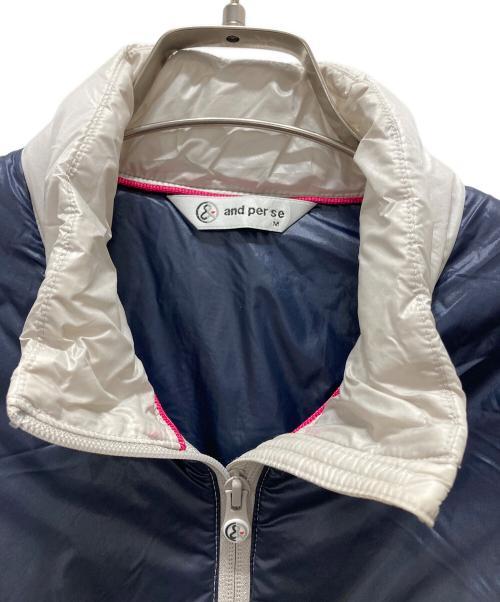 and per se（アンパスィ）and per se (アンパスィ) 中綿ジャケット グレー サイズ:Mの古着・服飾アイテム