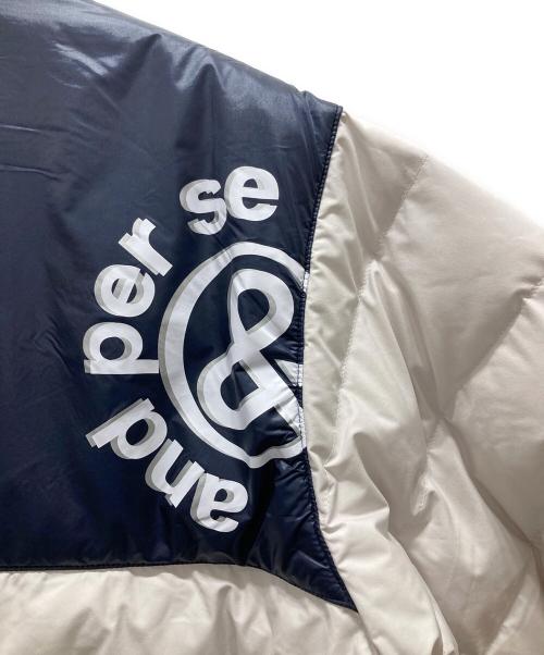 and per se（アンパスィ）and per se (アンパスィ) 中綿ジャケット グレー サイズ:Mの古着・服飾アイテム