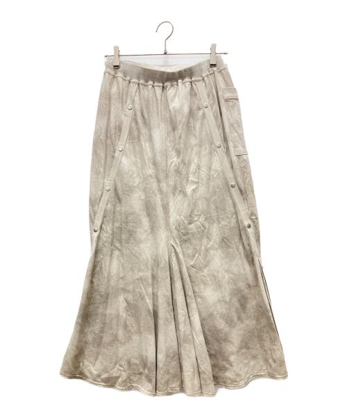 LASUD ACTIVE（ラシュッド）LASUD ACTIVE (ラシュッド) ボタンデザインスカート ベージュ サイズ:Fの古着・服飾アイテム