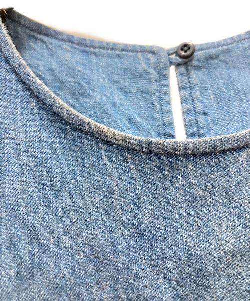 Healthy DENIM（ヘルシーデニム）Healthy DENIM (ヘルシーデニム) ノースリーブワンピース/MID Mango ティアードワンピース インディゴ サイズ:1の古着・服飾アイテム