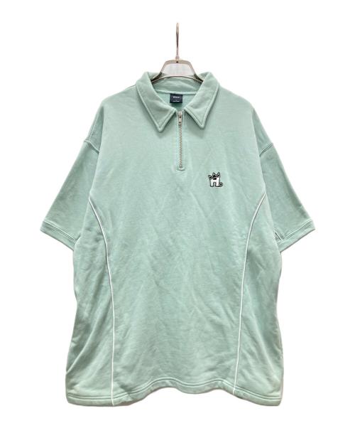 HUF（ハフ）HUF (ハフ) ハーフジップスウェット 黄緑 サイズ:Lの古着・服飾アイテム