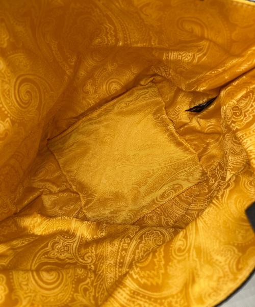 ETRO（エトロ）ETRO (エトロ) リバーシブルミニトートバッグ ブラック×イエローの古着・服飾アイテム