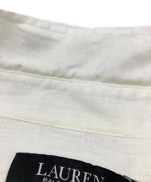LAUREN RALPH LAUREN（ローレン ラルフ ローレン）LAUREN RALPH LAUREN (ローレン ラルフ ローレン) リネンシャツ ホワイト サイズ:Sの古着・服飾アイテム