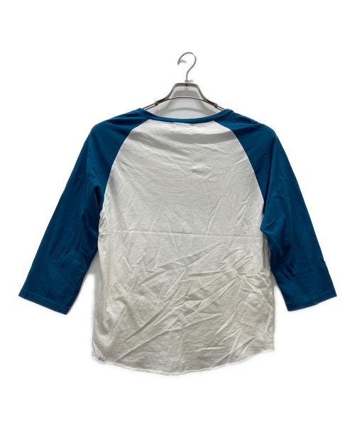 Hysteric Glamour（ヒステリックグラマー）Hysteric Glamour (ヒステリックグラマー) BAD AS MAMA 七分袖Tシャツ スカイブルー サイズ:Mの古着・服飾アイテム