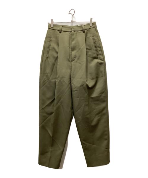 THE HANDSOME（ハンサム）THE HANDSOME (ハンサム) タックスラックス オリーブ サイズ:記載なしの為不明の古着・服飾アイテム