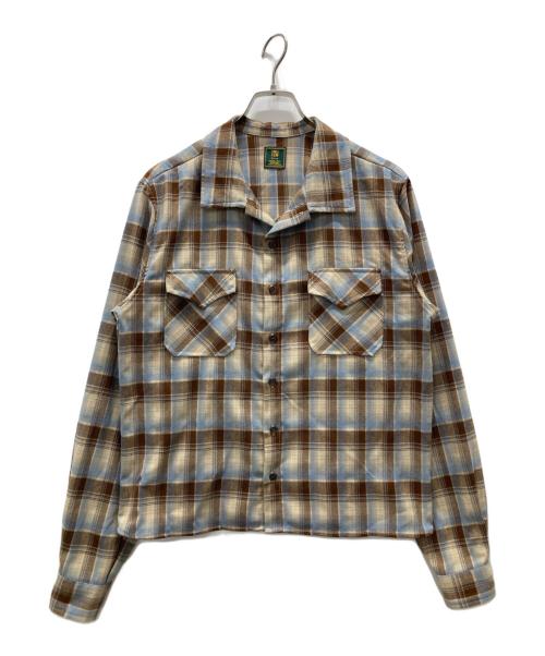 Noen（ノエン）Noen (ノエン) チェックシャツ ブラウン サイズ:Lの古着・服飾アイテム