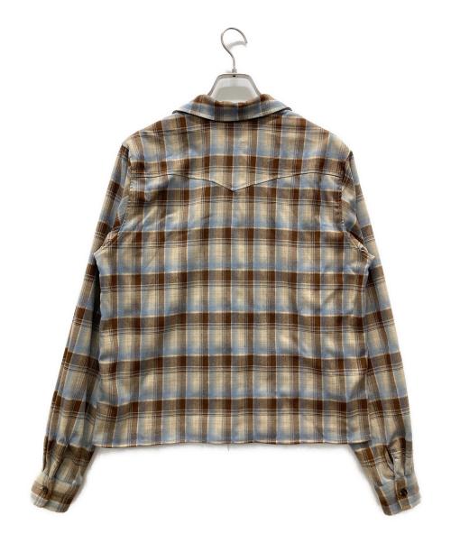 Noen（ノエン）Noen (ノエン) チェックシャツ ブラウン サイズ:Lの古着・服飾アイテム