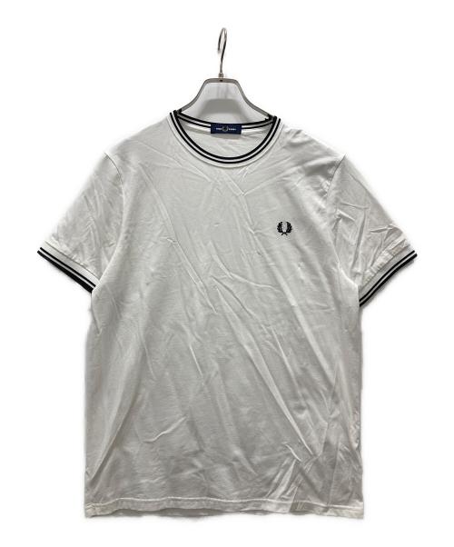 FRED PERRY（フレッドペリー）FRED PERRY (フレッドペリー) TWIN TIPPED T-SHIRT ホワイト サイズ:Lの古着・服飾アイテム