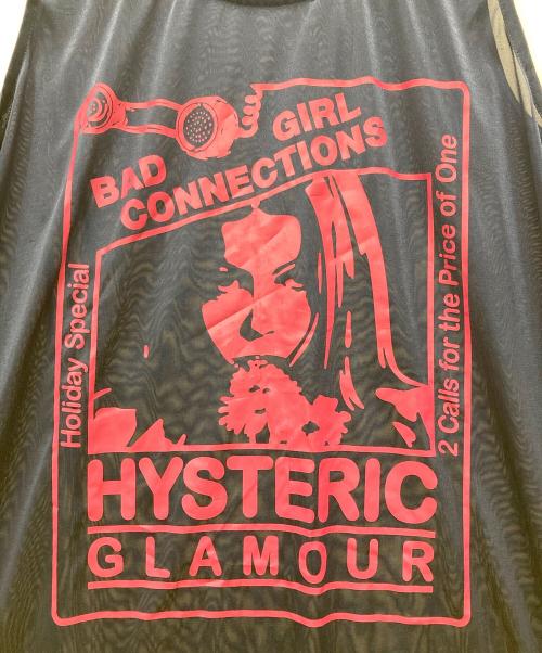 Hysteric Glamour（ヒステリックグラマー）Hysteric Glamour (ヒステリックグラマー) シースルータンクトップ ネイビー×ピンク サイズ:FREEの古着・服飾アイテム