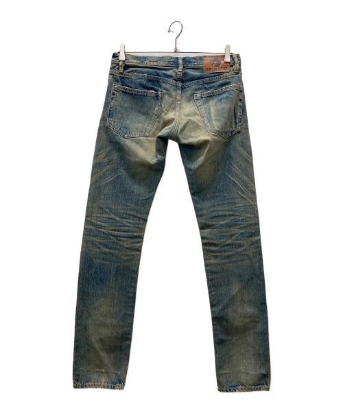 Hysteric Glamour（ヒステリックグラマー）Hysteric Glamour (ヒステリックグラマー) CPR加工 リペア スタッズ デニム パンツ インディゴ サイズ:Sの古着・服飾アイテム