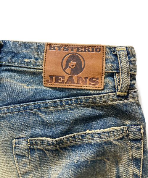 Hysteric Glamour（ヒステリックグラマー）Hysteric Glamour (ヒステリックグラマー) CPR加工 リペア スタッズ デニム パンツ インディゴ サイズ:Sの古着・服飾アイテム