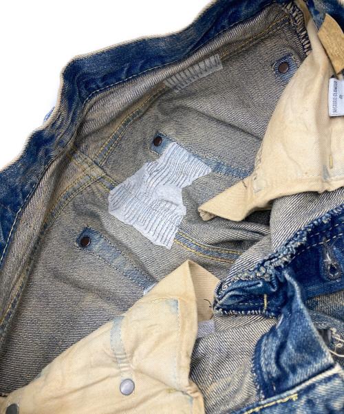Hysteric Glamour（ヒステリックグラマー）Hysteric Glamour (ヒステリックグラマー) CPR加工 リペア スタッズ デニム パンツ インディゴ サイズ:Sの古着・服飾アイテム