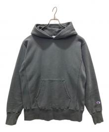 Champion REVERSE WEAVE（チャンピオン リバース ウィーブ）の古着「プルオーバーパーカー」｜グレー