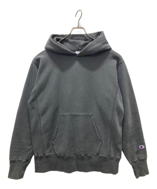 Champion REVERSE WEAVE（チャンピオン リバース ウィーブ）Champion REVERSE WEAVE (チャンピオン リバース ウィーブ) プルオーバーパーカー グレー サイズ:Mの古着・服飾アイテム