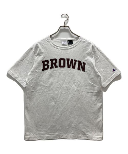 Champion（チャンピオン）Champion (チャンピオン) BROWN Tシャツ ホワイト サイズ:XSの古着・服飾アイテム