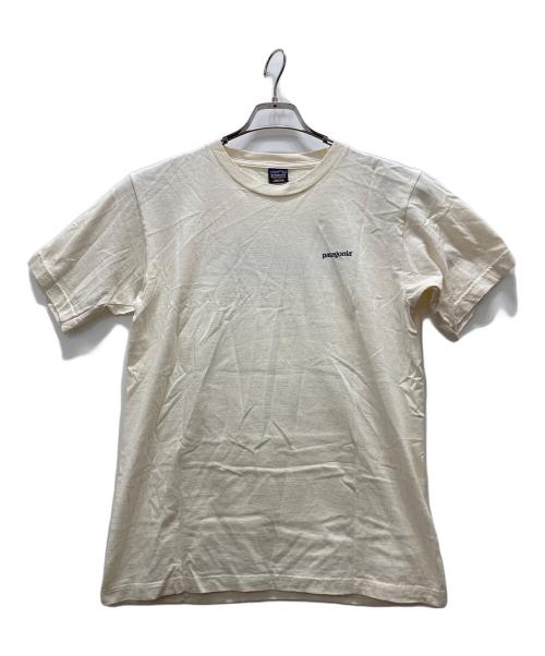 Patagonia（パタゴニア）Patagonia (パタゴニア) 90s ロゴTシャツ/Fitzroy Skyline ベージュ サイズ:SMALLの古着・服飾アイテム