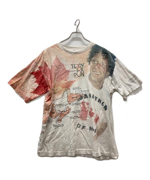 USED（ユーズド）USED (ユーズド) メモリアルプリントTシャツ ホワイト サイズ:Lの古着・服飾アイテム